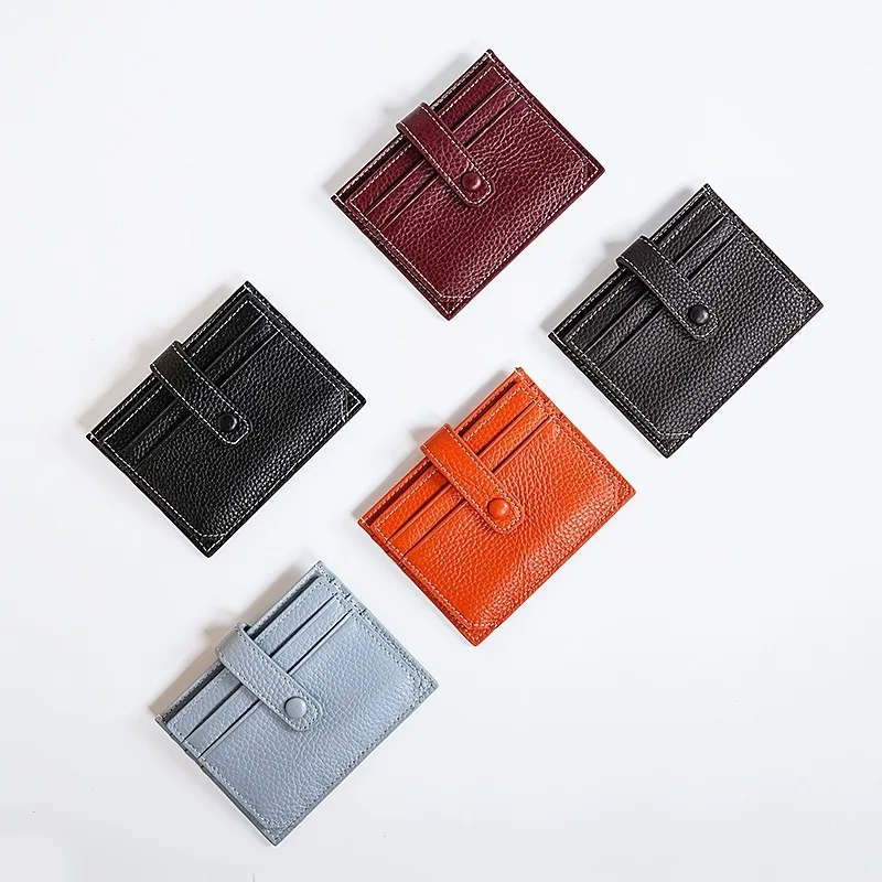 

Manufacturers Direct Selling Card Bit More Wallet Men's Ultra-Thin Genuine Leather Certificate Card Sleeve Women's Korean-style