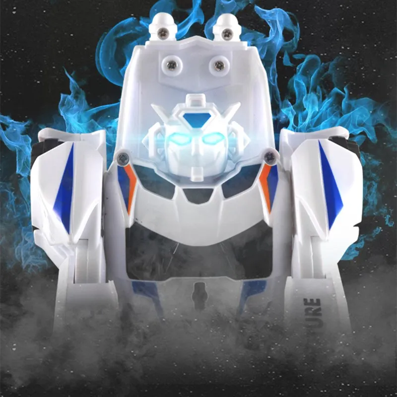 Intelligent RC Combined Deformation Robot 2.4G Singing And Dancing Colorful Sound And Light Electric Remote Control Car Kids Toy 4