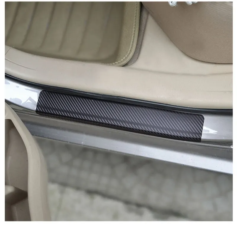 Car Door Scuff Sill Protection Car Door Plate Sticker Carbon Fiber Decoration Step Anti Scratch Protector Cover Car Accessories (11)
