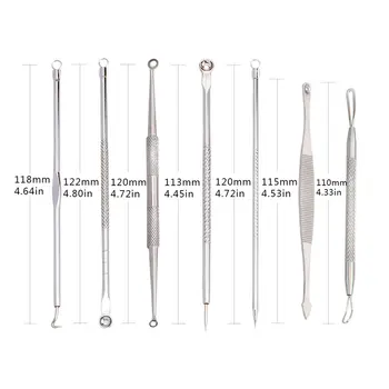 

Clear Acne Professional Tool Set Stainless Steel Acne Needle 7 Piece Set Acne Blackhead Acne Needle Beauty Tool