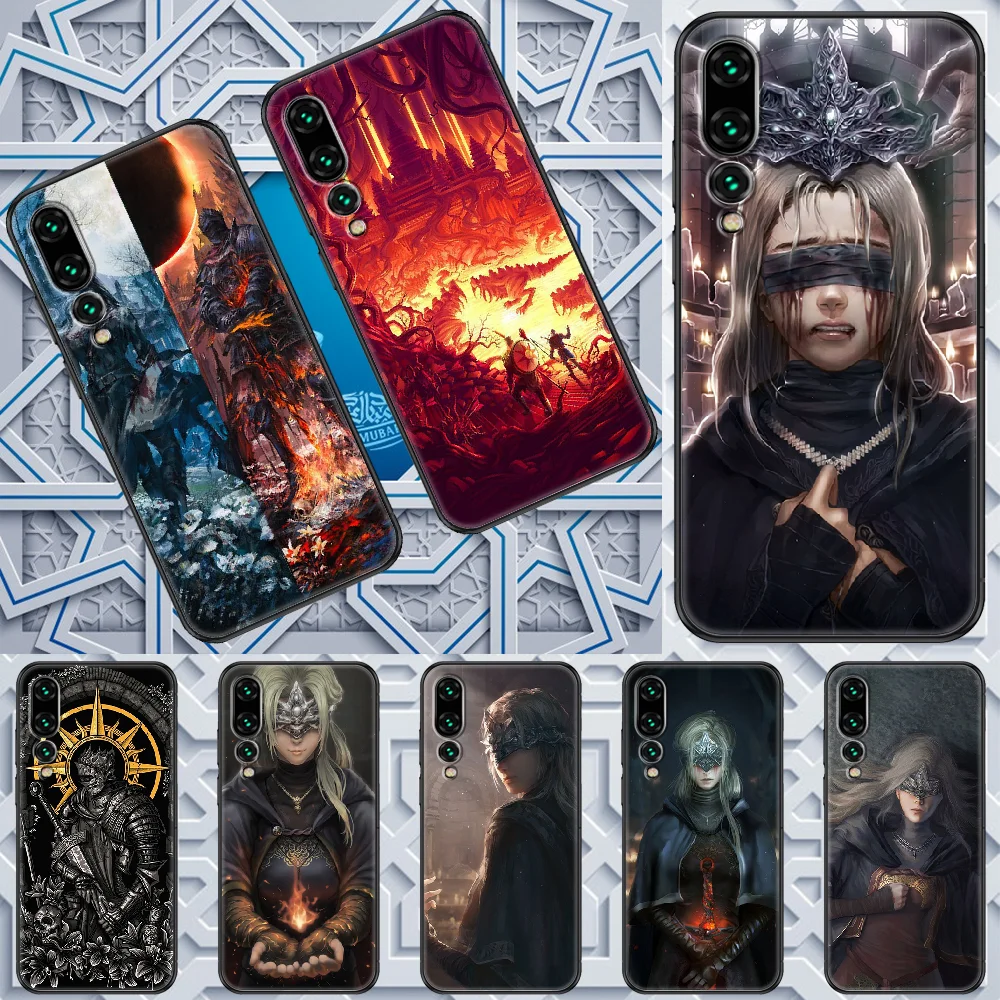 Чехол для телефона с играми Dark Souls Huawei P Mate P10 P20 P30 P40 10 20 Smart Z Pro Lite 2019 Черный