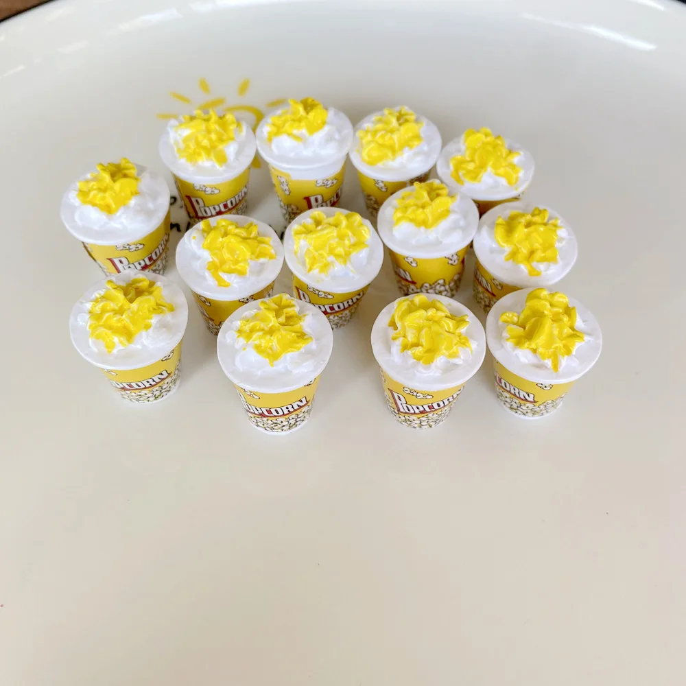 Doll Accessories 5pcs 1/12 Scale Popcorn for BJD Dolls Miniature Dollhouse Food Mini Popcorn Bucket for Dollhouse Decor Kids Toys