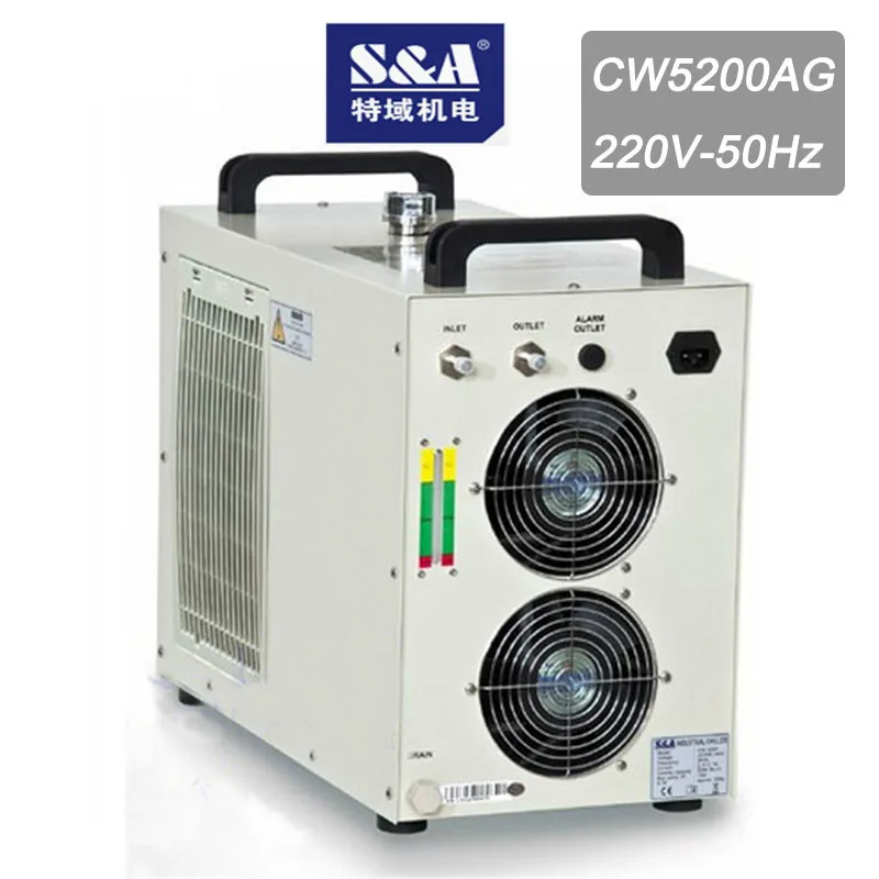Промышленный Лазерный водяной охладитель CW5200DG для 150 Вт Co2 лазерной трубы