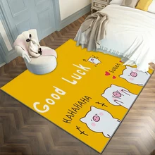 Детский ковер для спальни с милой принцессой, домашний мультяшный прикроватный одеяло для мальчиков, матрас для девочек, большая площадь