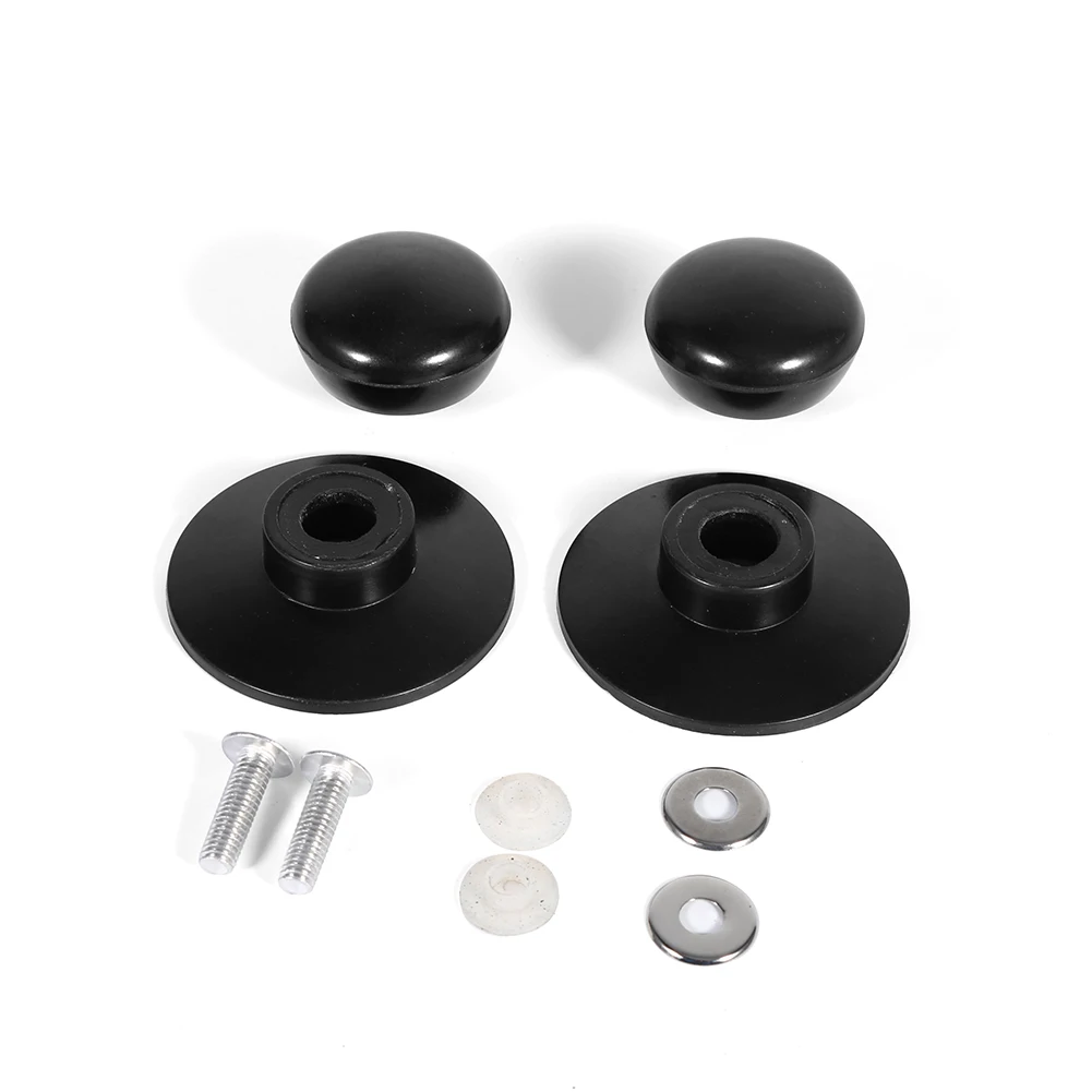 2Pcs Black Plastic Kitchen Cookware Pot Saucepan Kettle Lid Knobs Cover Handles Clamping Knob Buttons Handle Pull Knob