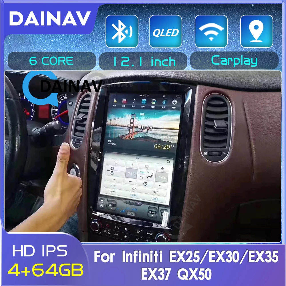 

Android Radio For Infiniti EX25 EX30 EX35 EX37 QX50 2010-2013 CarPlay AUTO Stereo CAR Multimedia Player Unit GPS Navigation