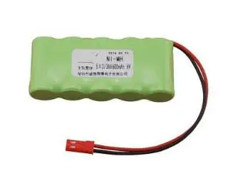 

free ship 2/3AA-5S 6V 600mAh 2/3aa pack ni-mh rechargeable battery pack for electric toy meter battery
