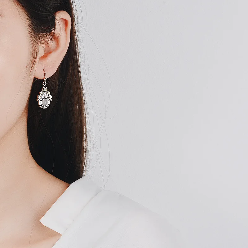 Готические Винтажные серьги гвоздики для женщин и девочек подарочные свадебные