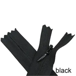Assorted Invisible Zippers for Garments - 50 Pack, 6 - 24 Inch Range (Black 50Pcs)