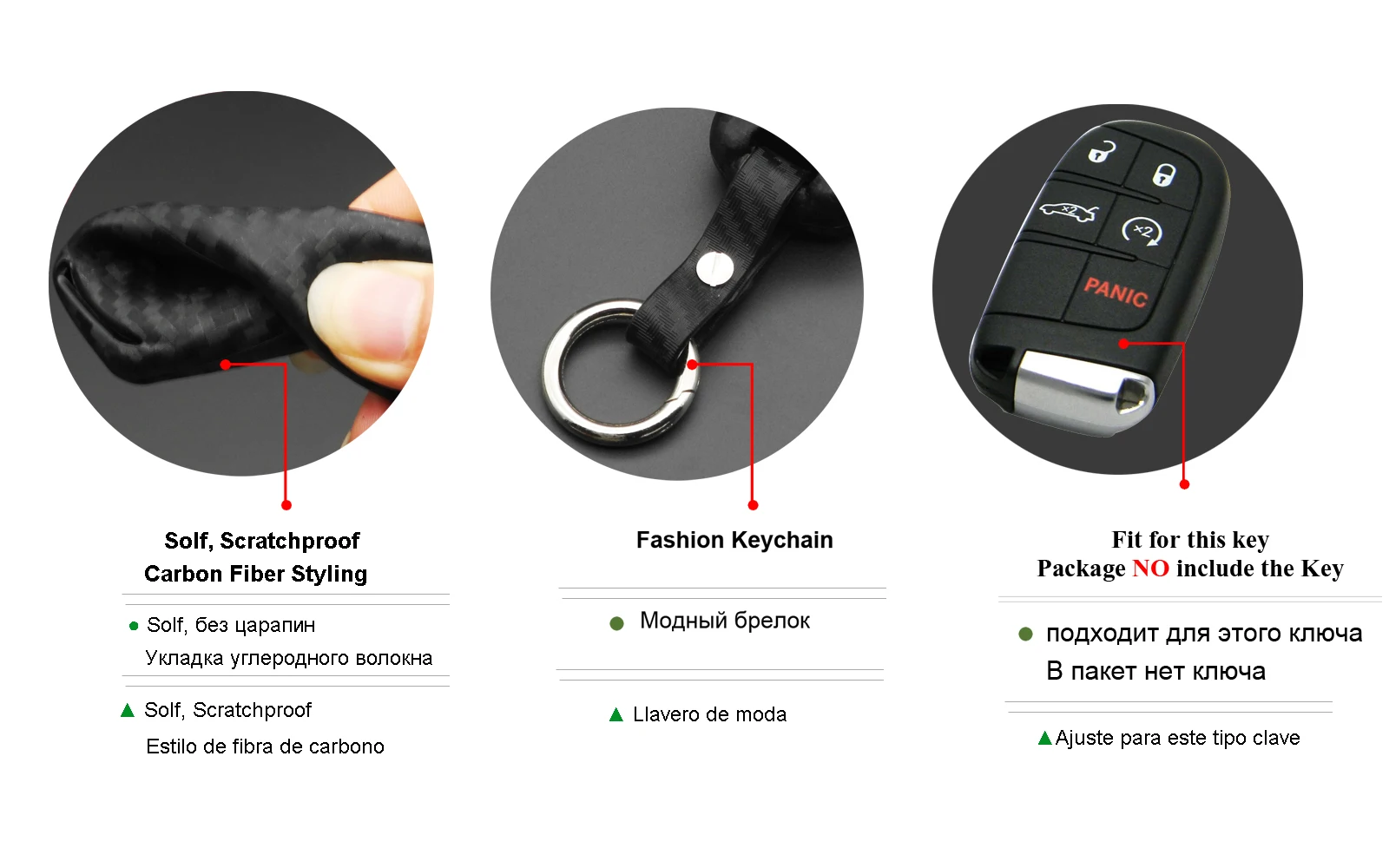 Keyforkess custodia portachiavi in Silicone al carbonio per Dodge Durango caricabatterie da viaggio per Jeep Renegade Grand Cherokee Chrysler 300 7 Keyforkess custodia portachiavi in Silicone al carbonio per Dodge Durango caricabatterie da viaggio per Jeep Renegade Grand Cherokee Chrysler 300 - H6b080a326dc84569a8a4a4d3dbb564cdZ