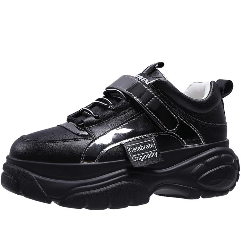 

QWEDF 2019 Sneakers Casual Shoes Vulcanize Female Fashion Women Sneakers Lace Up High Leisure Basket Femme Sneakers Women F3-93