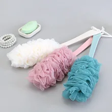 Long Handle Rubbing Towel Mesh Sponge New Style Mesh Sponge Brush Bathroom Convenient Bath Brush Bubble Loofah