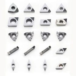 1PCS PCD CBN Diamond Inserts Cutter Tool CCGT060204 DCGT11T304 TCGT110204 TNMG WNMG VBMT APKT 16ER Lathe Internal Turning Tools