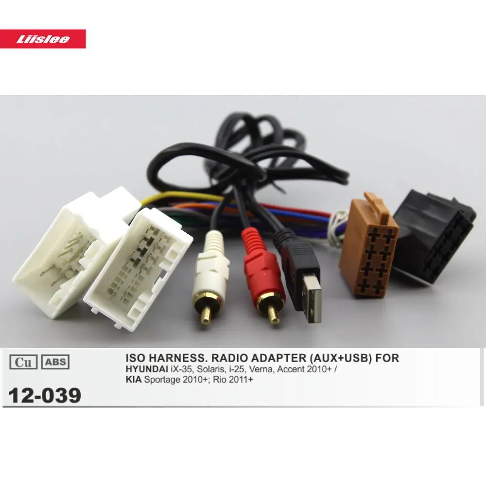 Car Stereo Adapter Connector For Kia Sportage/rio Radio Cd Player Iso