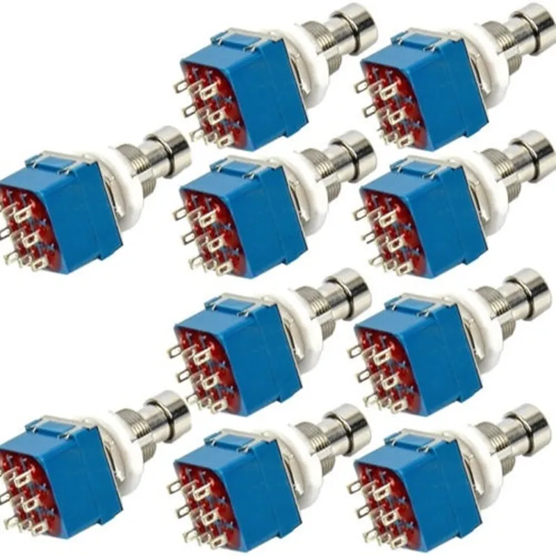 Педальный переключатель для гитарных эффектов EE support комплект из 10 предметов 3PDT