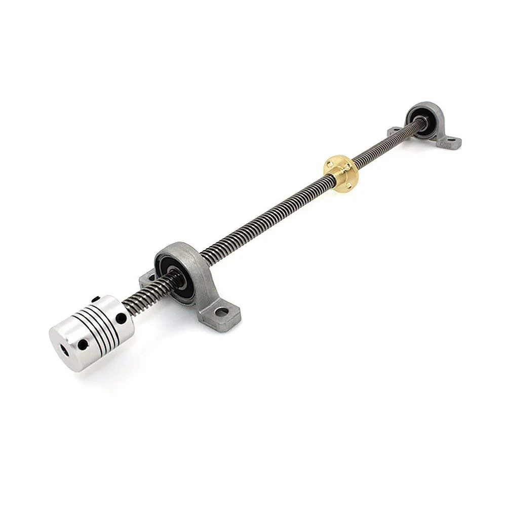 buy T8 8mm 500mm Tools Coupler nbsp; nbsp; Lead Screw Set Copper Nut nbsp; nbsp; Parts Metal Rods Pillow Bearing Block Stepper Motor For 3D Printer