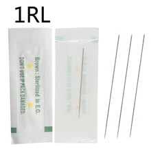 

100pcs 1R Disposable disinfection professional Tattoo Needle For tattoo eyebrow pencil machine permanent makeup kit PMU needle