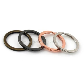

10pcs Metal Split Rings Double Loop Keyring 30mm Keychain Keys Holder DIY Leather Craft Hardware More Color
