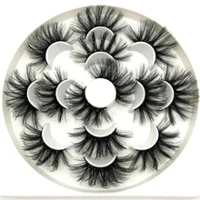 3/7 пар с фокусным расстоянием 25 мм ресницы длинные искусственной норки ресницы естественный эффектный объемное наращивание ресниц Накладные ресницы для макияжа, набор для макияжа бровей