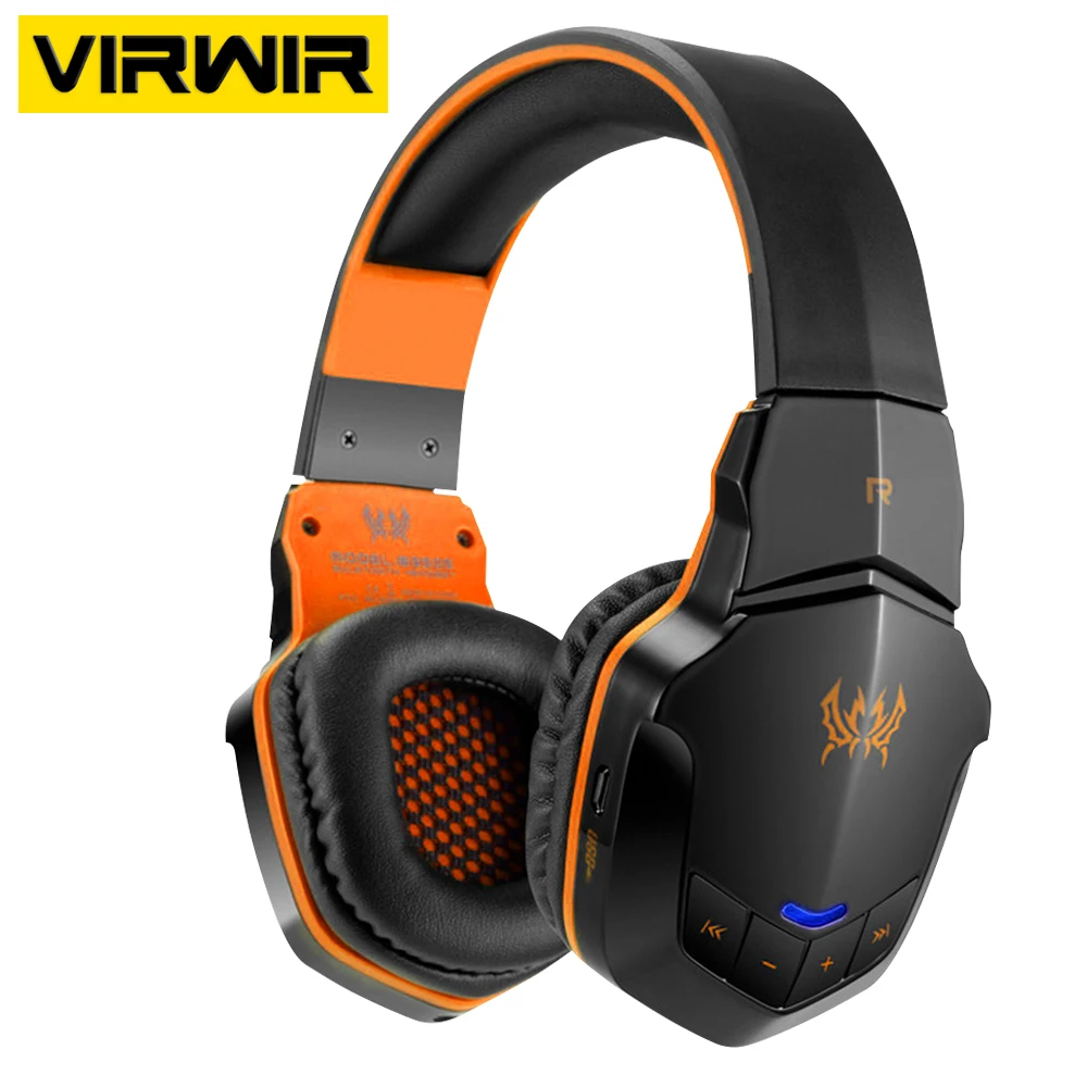 Беспроводные игровые Bluetooth наушники с басами микрофоном и кнопкой управления 3 5