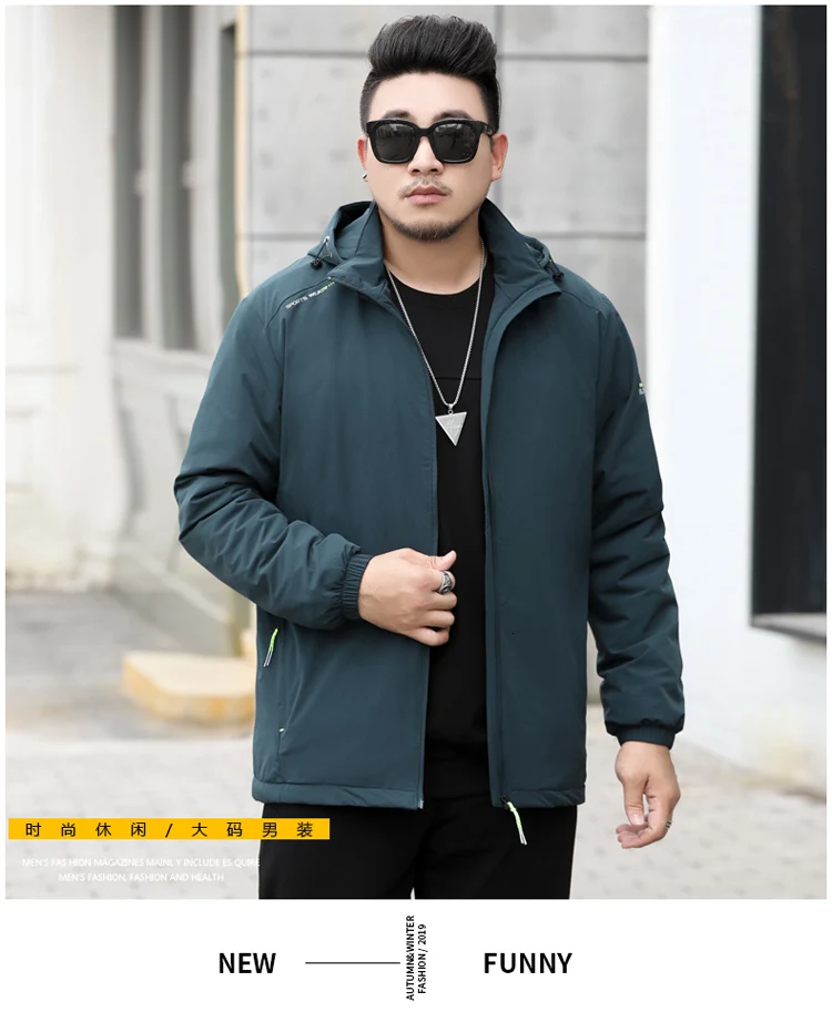 Новинка размера плюс 10XL 9XL 8XL 7XL 6XL Мужская Флисовая Куртка с капюшоном Мужское пальто повседневные однотонные куртки хлопковые мужские куртки