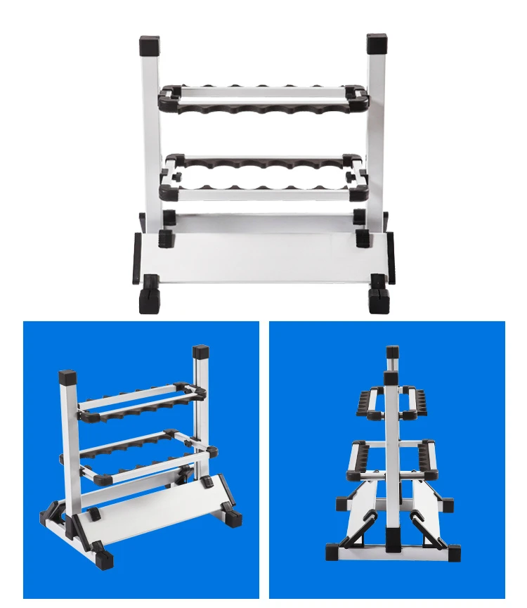 Алюминиевый держатель для удочки, подставка для 12 удочек, держатель для 24 удочек, подставка для дисплея