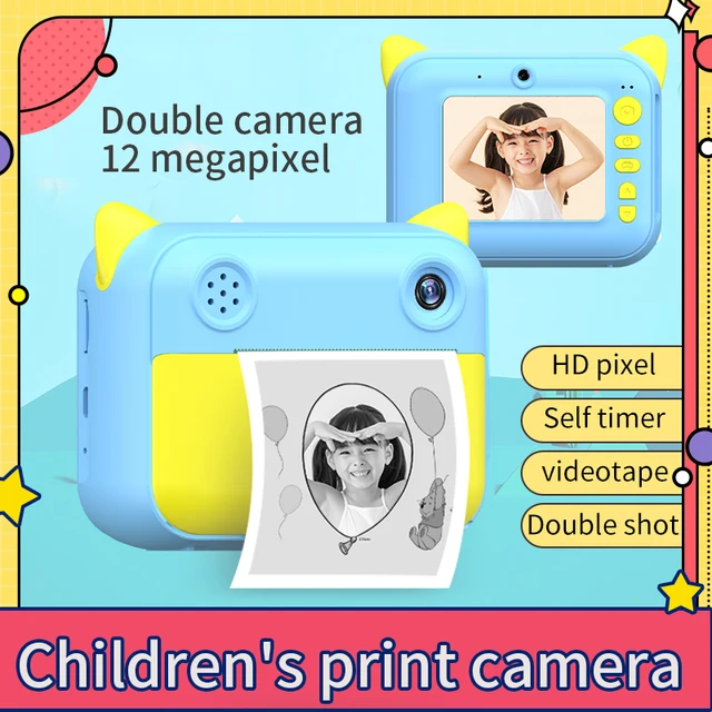 Camara digital y de papel Cámara de impresión instantánea para niños, cámara Digital HD de 1080P con papel fotográfico, cámara de juguete para regalo de cumpleaños - Imagen 5