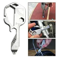 Ferramenta chave 24 em 1 multifuncional edc ferramenta chave para abridor de garrafa ao ar livre 24-em-1 chaveiro multi-função ferramenta chave portátil