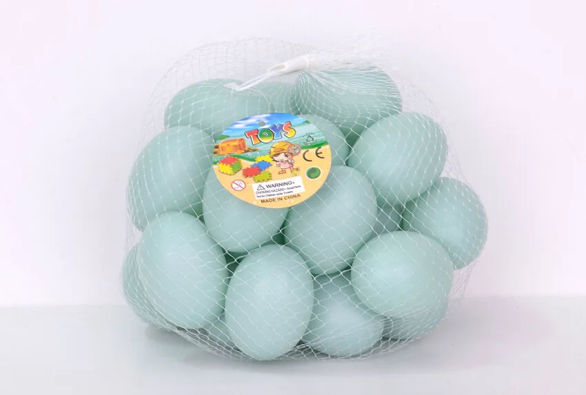 

Fake Kindergarten Duck Eggs Coloured Drawing Play House Egg Easter Model DIY Non-Lead the Egg Plastic Egg Toy
