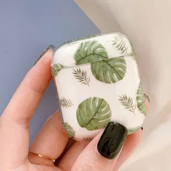 

Fresh Fruit Floral Leaves Earphone Case Hard PC Protective Cover for Airpods Kit