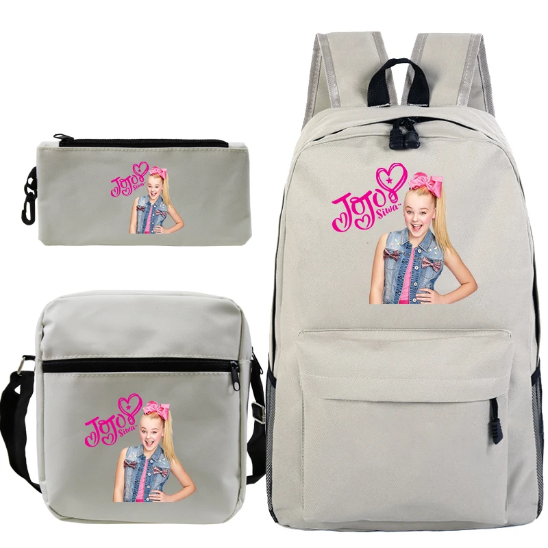 3 шт./компл. Jojo Siwa рюкзак Детский для мальчиков и девочек подростков популярная