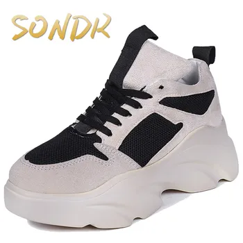 

Daddy shoes 2019 spring new Korean wild wild fire shoes increase thick bottom tide smart smoked shoes women's shoes
