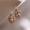 Boucles d'oreilles en perles d'abeille de Style coréen pour femmes, petites boucles d'oreilles exquises et élégantes pour dames, bijoux cadeaux d'anniversaire pour fête de mariage