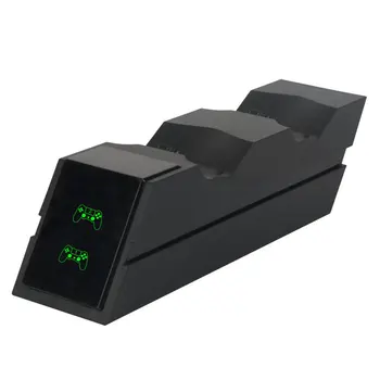 

for PS4 Controller Charger Bracket Dual Charging Station Status Display Screen for Playstation 4 Slim LED Indicator / PRO Handle