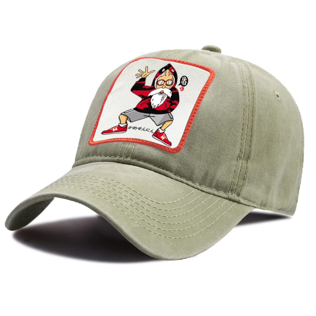 

Dragon Ball Z Baseball Caps Women Outdoor Hip Hop Snapback Hat Men Summer Breathable Trucker Hats Unisex Casual Master Roshi Cap