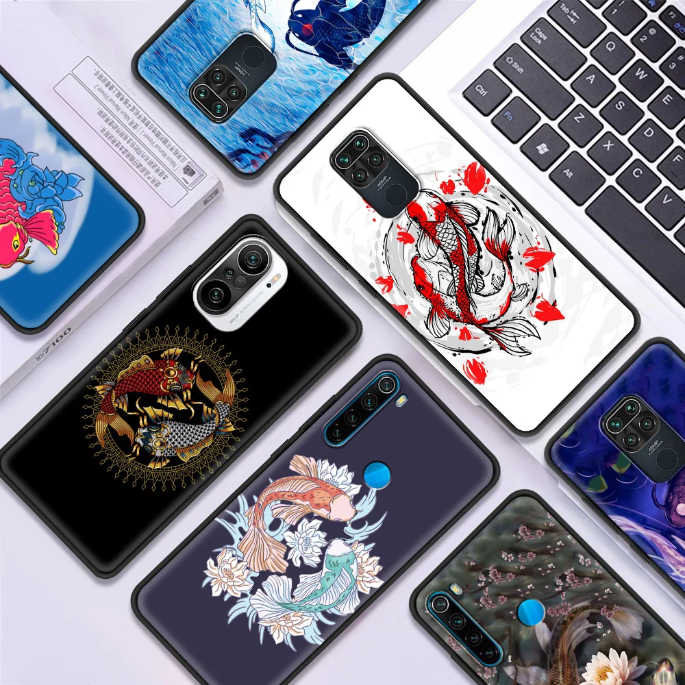 Чехол Koi Fish для телефона Redmi Note 8 8T 9T 9 7 Pro 9A 8A 7A 10 MAX K40 Plus силиконовый мягкий чехол из