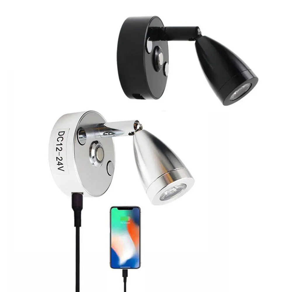 Boat Wall Light Switch 12v Reading Light Wall Mounted 12v Dc12v 24v Led Reading Aliexpress