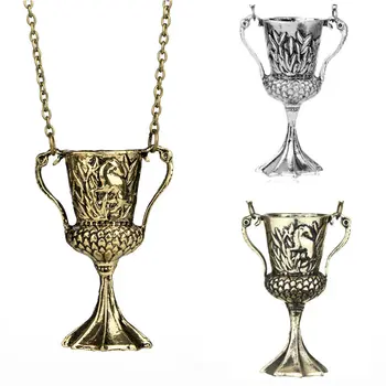 

Horcrux Transformation Helga Hufflepuff Necklace with Vintage Cup Pendant