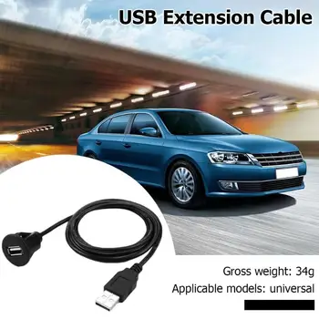 

Car Dashboard Extension Panel Cable Flush Excellent Durable Plastic and Metal Craft Mount USB 2.0 Type A Male to Female
