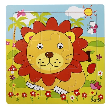 

Wood Puzzle Baby Young Children Early Lessons Learned Intelligence Cartoon Animal Giraffe Jigsaw Puzzle Wooden Toys