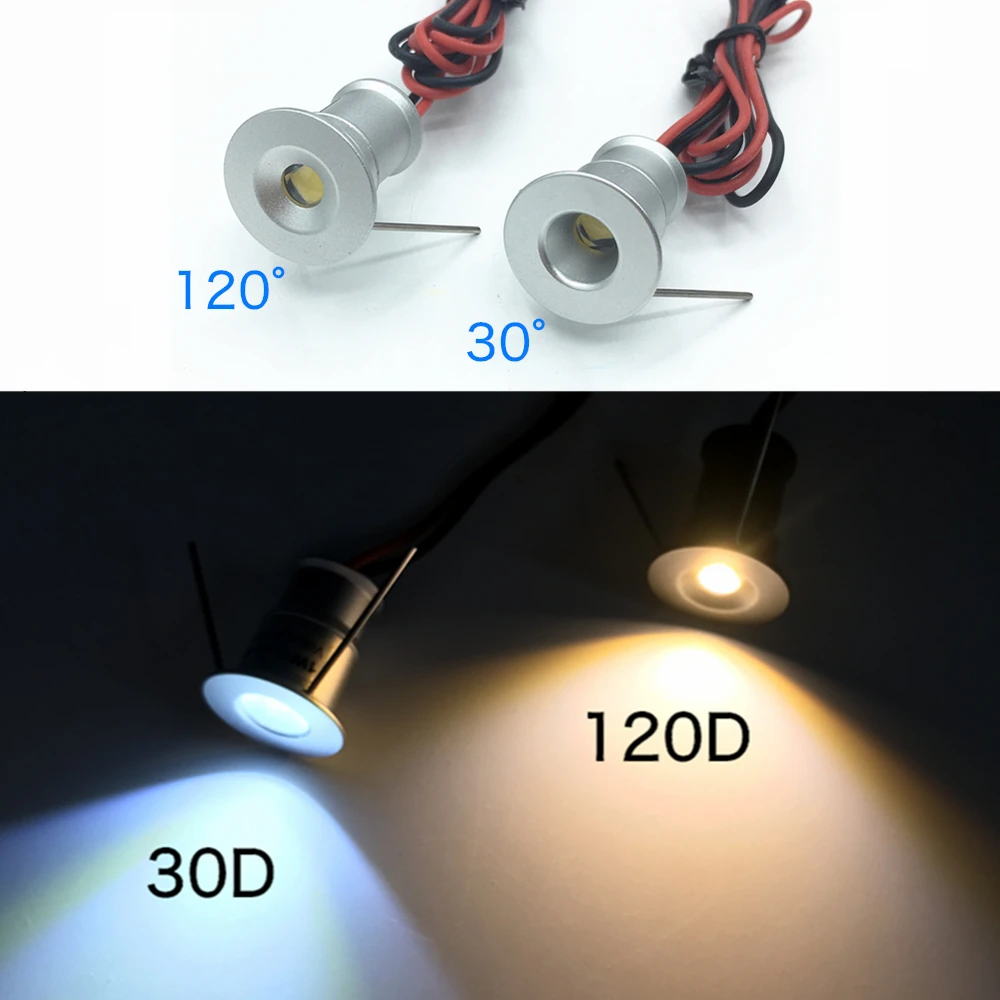 Mini spot LED Encastrable 1W - 12V