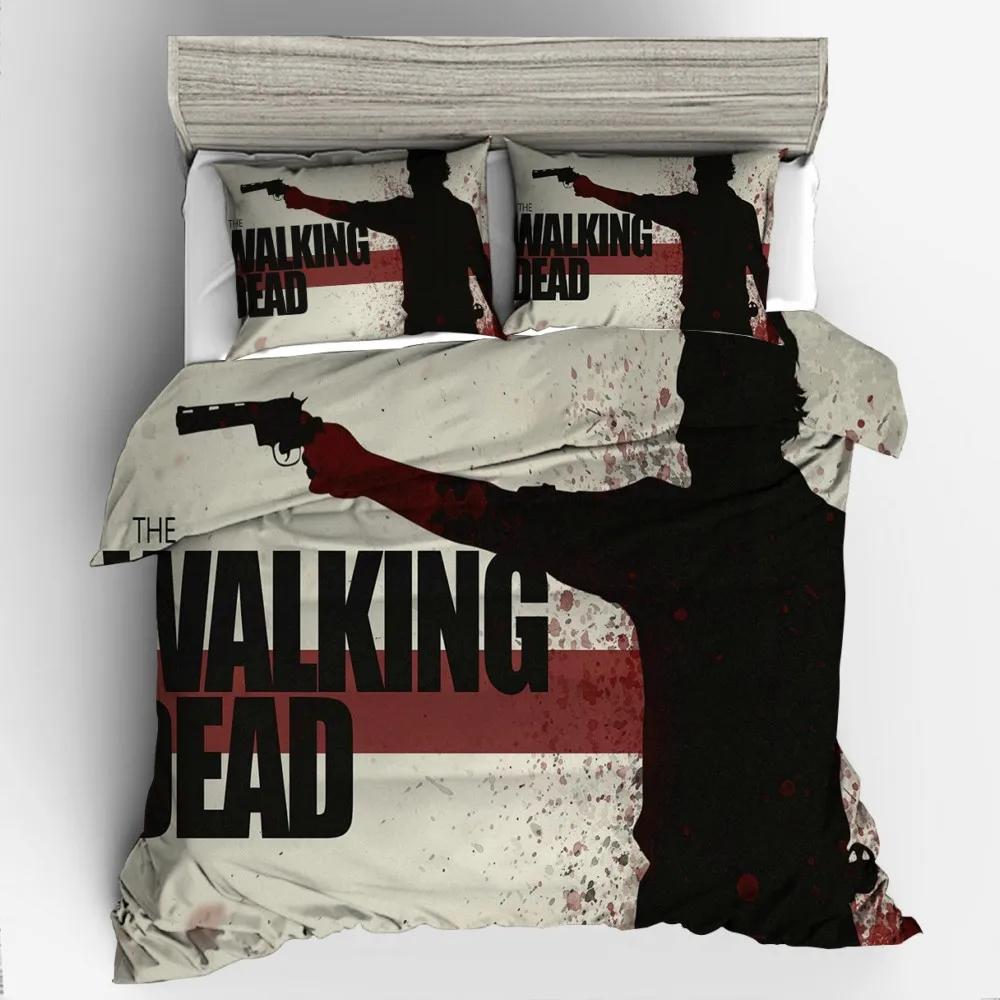 Dropshipping Boy gife 3D print Bedding set Duvet cover Home Textiles BOY GIFE Game movie The Walking Dead | Дом и сад