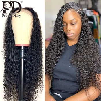 

4x4 Lace Closure Wig Curly Deep Wave Human Hair Wig For Black Women Preplucked Glueless Brazilian Remy 13x4 Lace Front Wigs