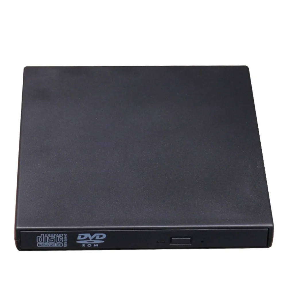 Draagbare Size Plug & Play Externe Drive USB 2.0 Brander CD + RW DVD Reader ROM CD Writer Geschikt Voor mac voor Win7/8/10