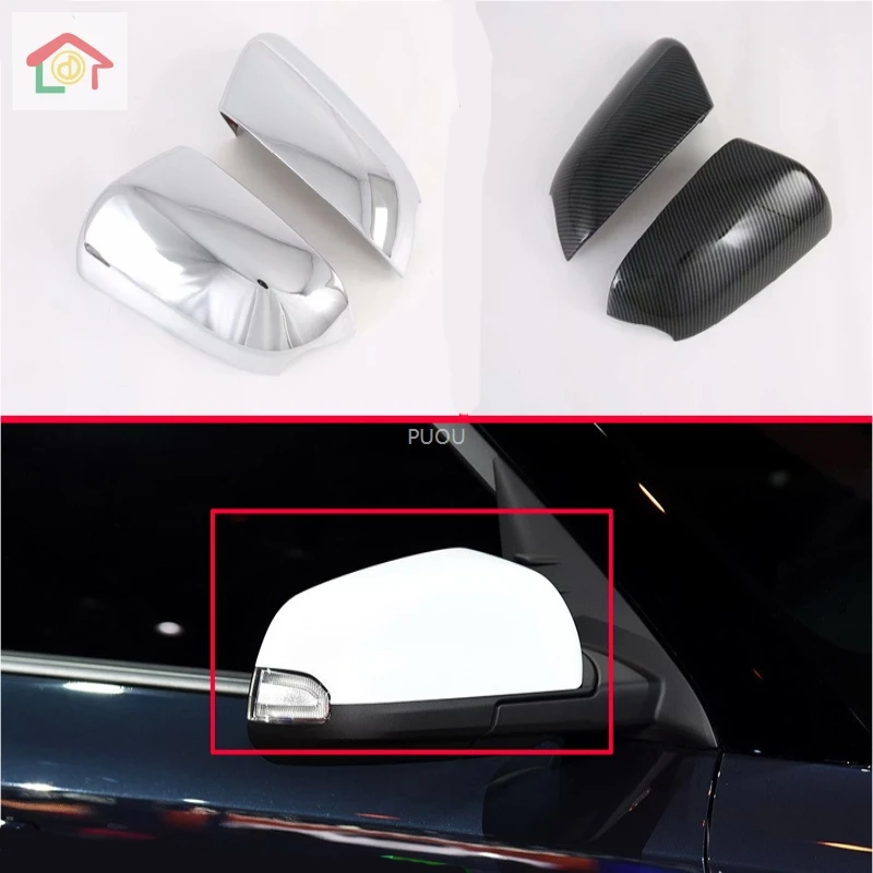For Hyundai VENUE 2020 2PCS ABS Car Side Door Rearview Mirror Protect Frame Cover Trim Styling Accessories | Автомобили и