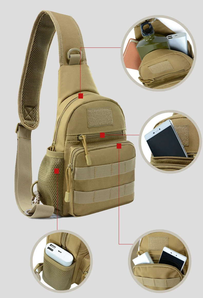 Molle Военная тактическая сумка на плечо сумка для путешествий на открытом воздухе спорта Охота для верховой езды Пеший Туризм Кемпинг