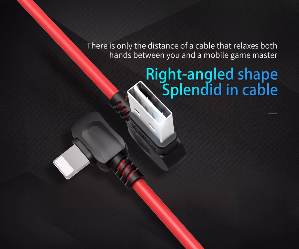  ORICO rechtwinklige Biegen für Apple Beleuchtung zu USB Ladekabel Für iPhone x 6 7 8 Daten USB kabe