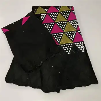 

5+2 Y Swiss lace fabric 2020 latest heavy beaded embroidery African cotton fabrics Swiss voile lace popular Dubai style! LY40508