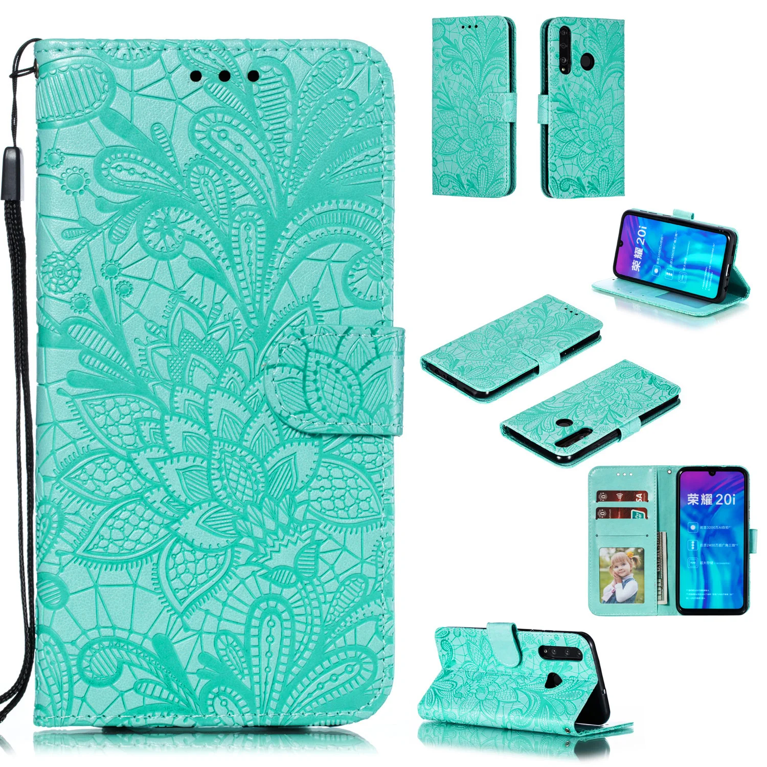 Bao Da Flip Wallet Dành Cho Huawei P40 P30 Pro P Smart Z 2019 Y5 Y6 Y7 Thủ Y9 2019 2018 tôn Vinh 10 20 Lite 9S 9A Cover silicone case for huawei phone