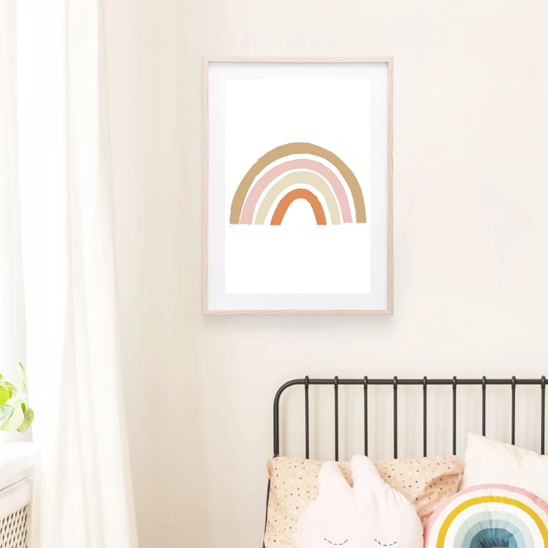 Rainbow Print Nursery Decor